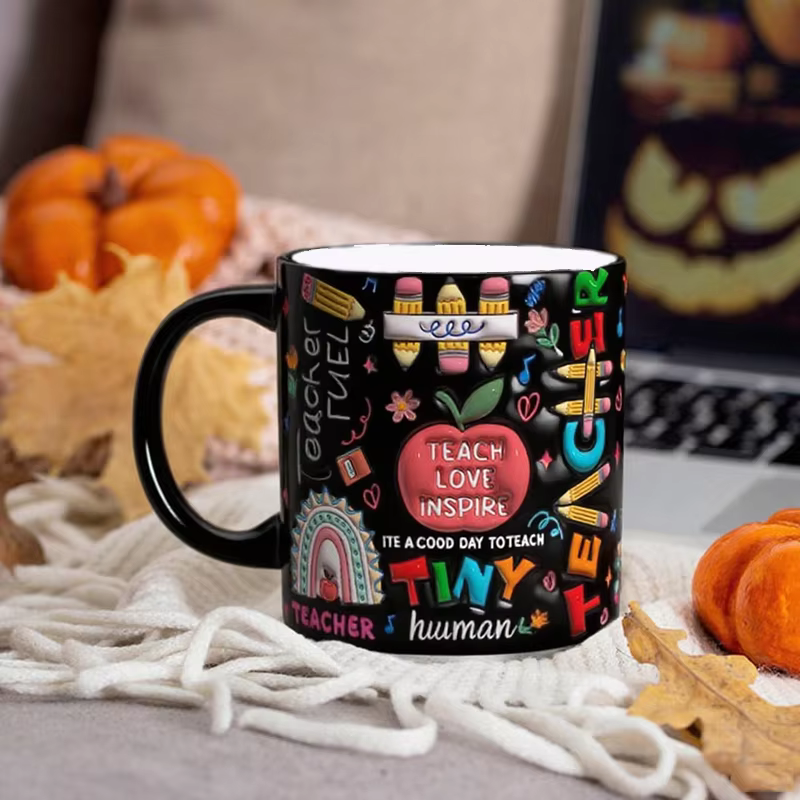 Tasse d'enseignant avec citation personnalisée