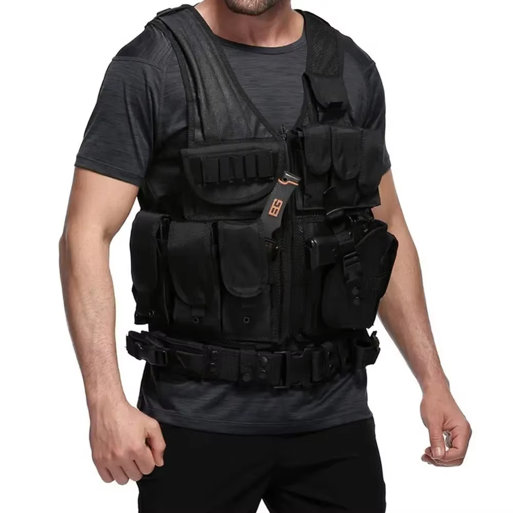 SWAT-Gilets d'armure Dulglakip, Veste d'entraînement réglable, Sécurité, html, Extérieur, CS, Cosplay, Jeu, Airsoft