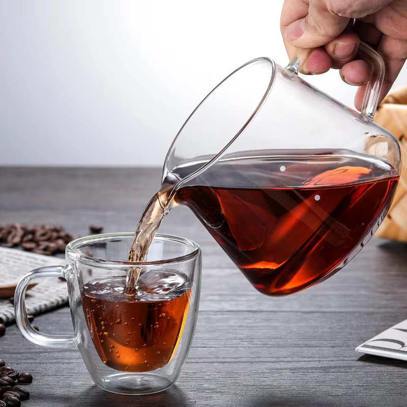Cafetière en verre à haute température