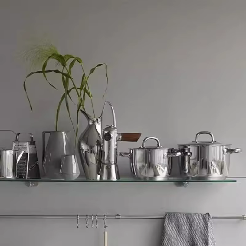 Pot à moka européen en acier inoxydable