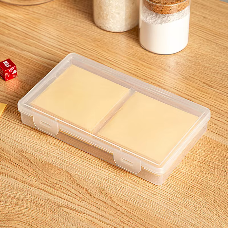 Boîte de rangement de cuisine polyvalente pour tranches de fromage
