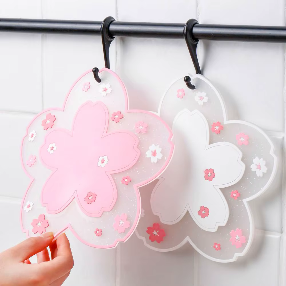 Dessous de verre en forme de fleur Kawaii