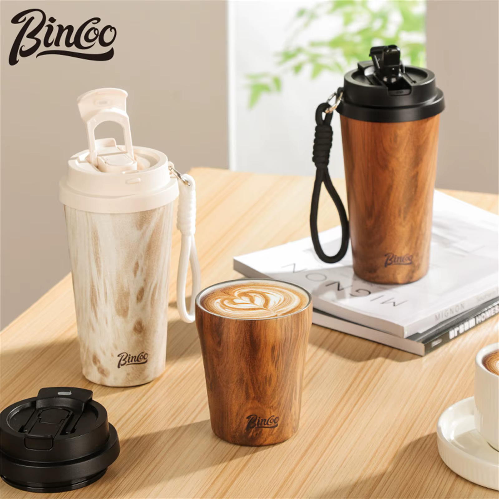 Bincoo-Tasse isotherme portable en acier inoxydable 500
