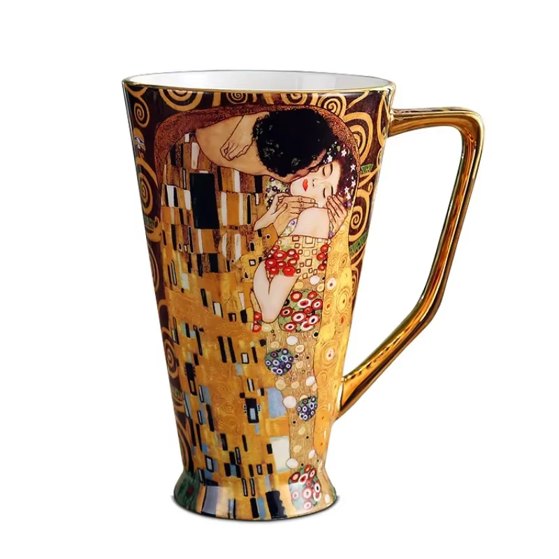 Tasse à café Gustav Klimt en porcelaine fine