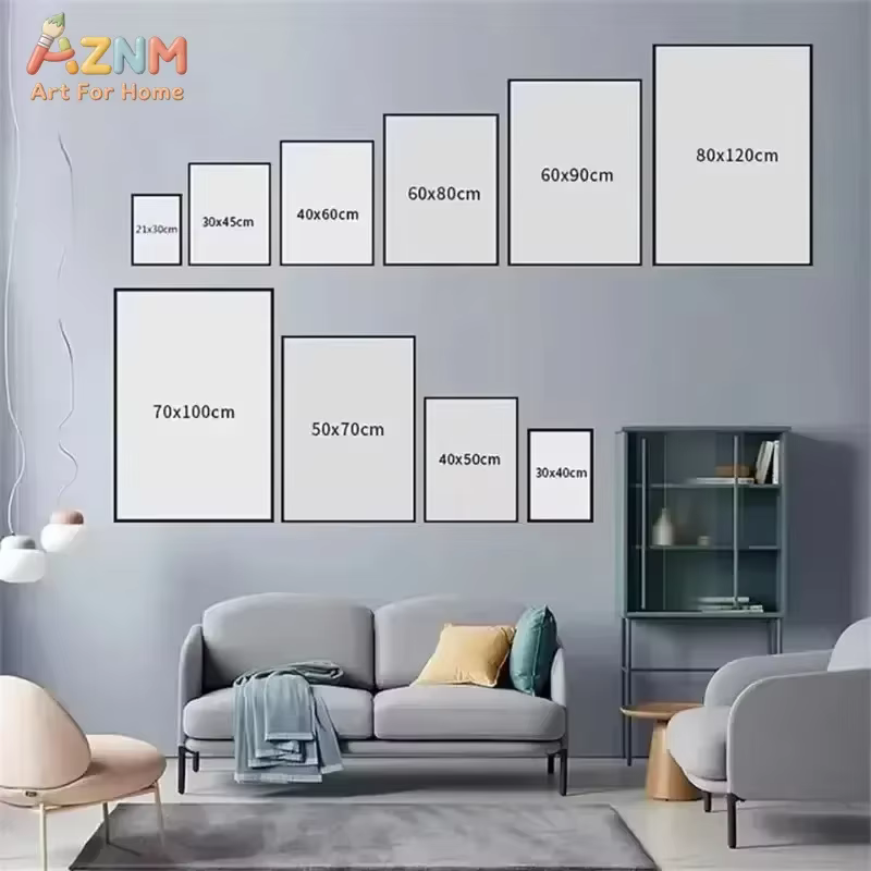 AZNM Por La Manana Cafe - Tableau mural sur toile avec tasse