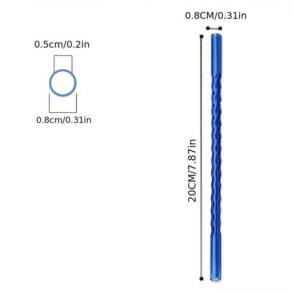 Pailles en verre réutilisables