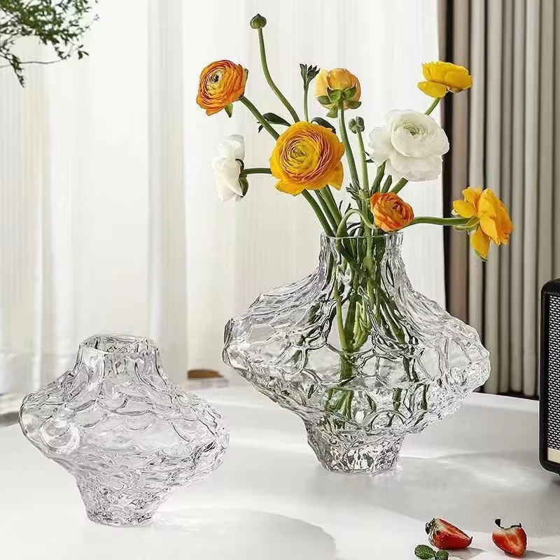 Vase en verre de la vallée nordique