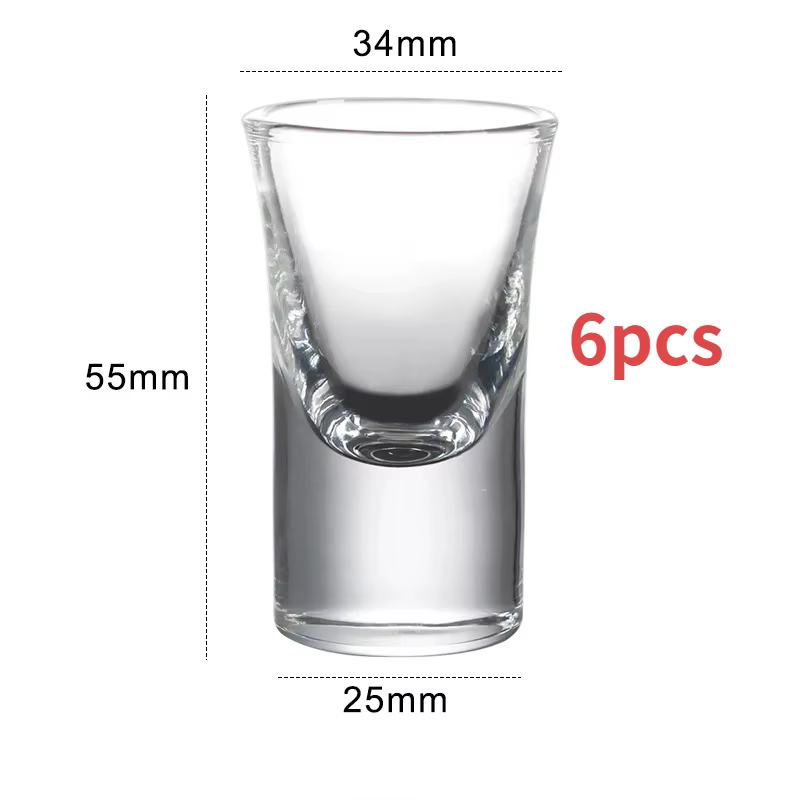 Ensemble de verres transparents de 15ml