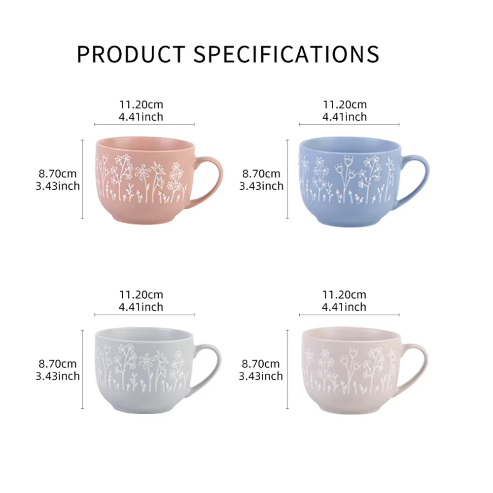 Tasse à café en céramique SHUNXIANG 560ML