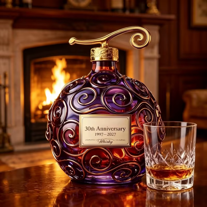 Carafe à liqueur en verre Anime Devil Fruit 30ème Anniversaire