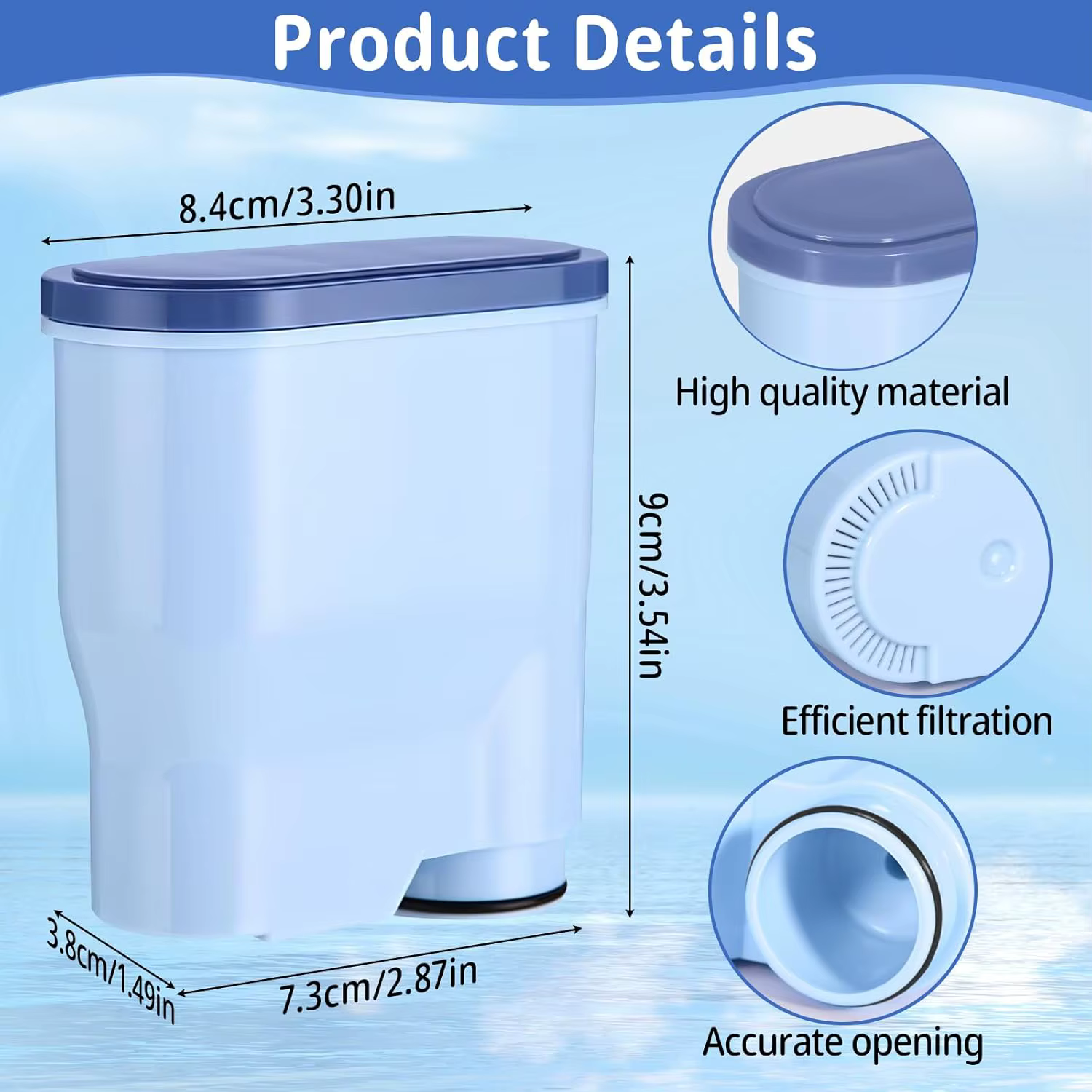 Pièces de filtre à eau pour Machine à café