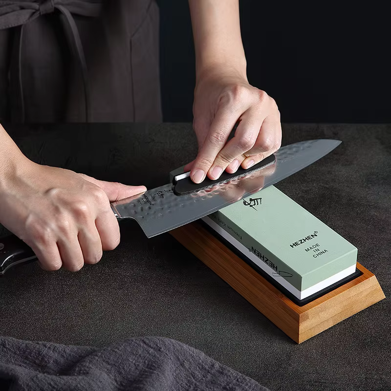 HEZHEN aiguiseur de couteaux de cuisine pierre à aiguiser diamant Surface d'affûtage
