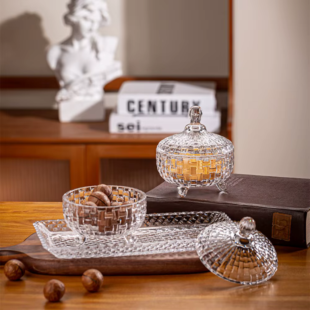 Pot à bonbons en verre de Style européen