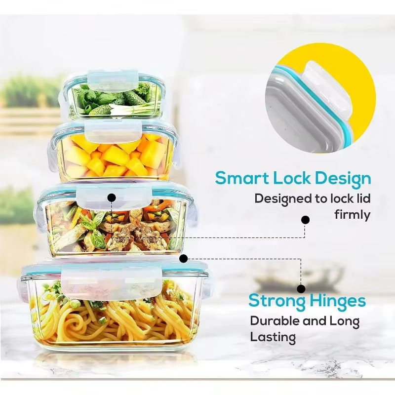 Boîtes de conservation alimentaire en verre