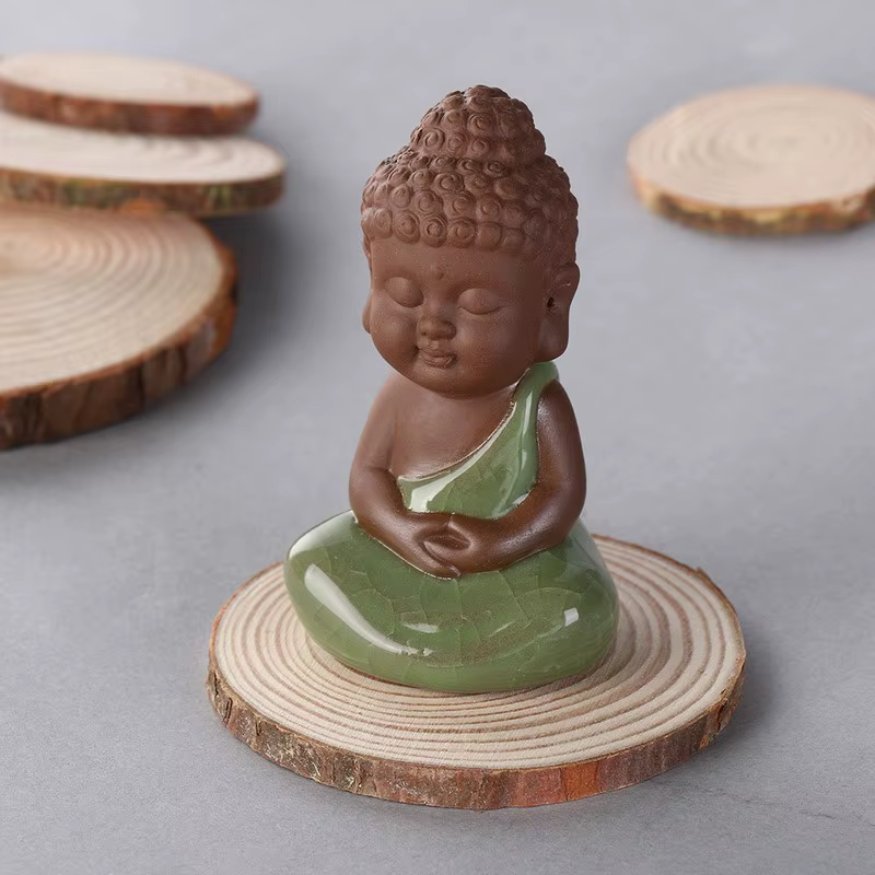 Sous-verres ronds en bois naturel