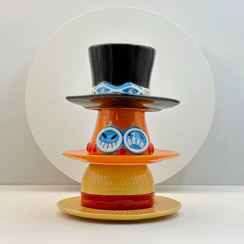 Tasse à café Anime créative en forme de chapeau des trois frères
