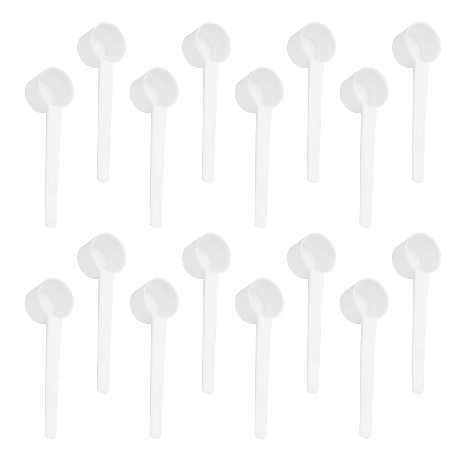 50 cuillères doseuses pour lait en poudre, portables, pour café, protéines en poudre, fournitures de mesure domestiques, cuillère de 5 grammes
