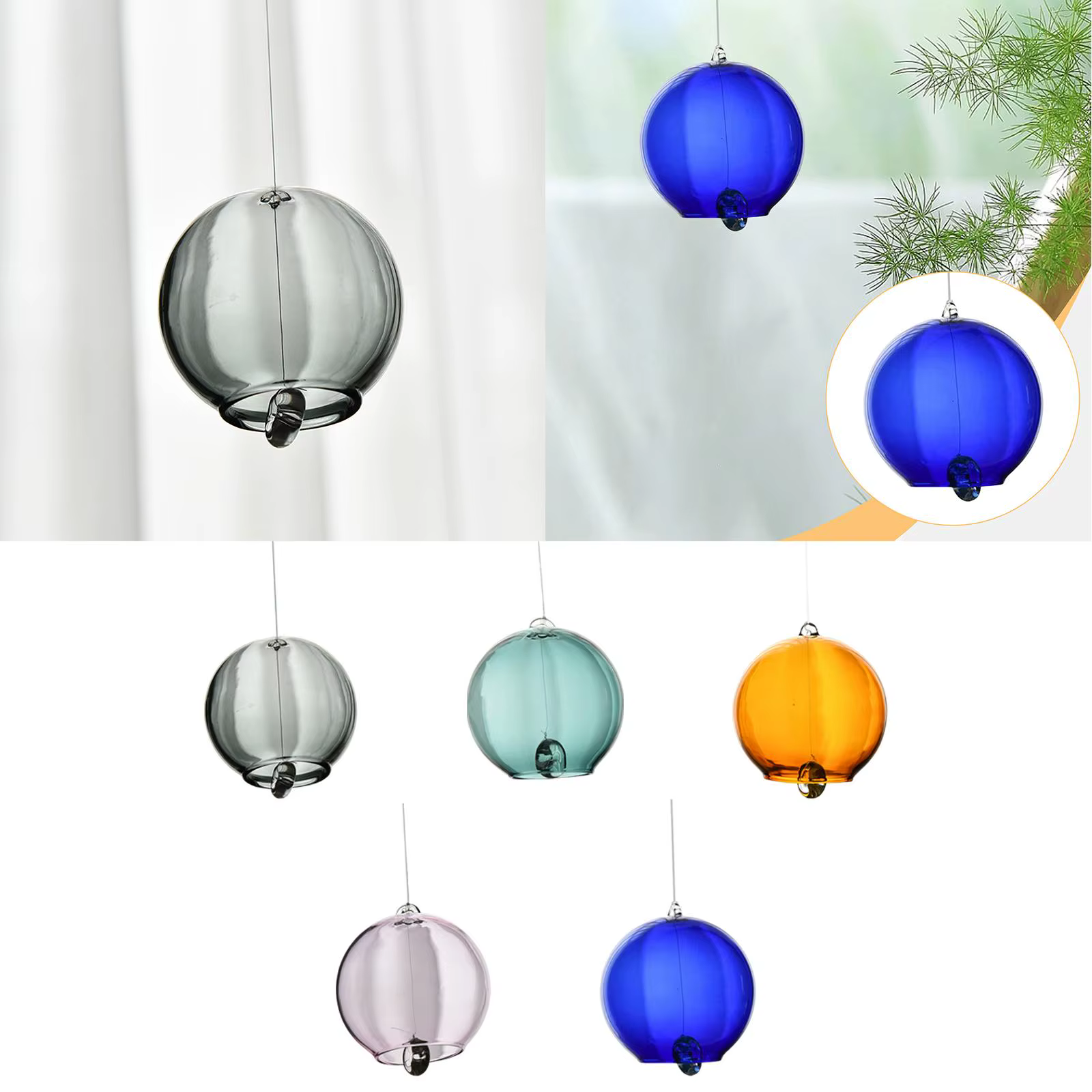 Cloche à vent traditionnelle en verre borosilicate