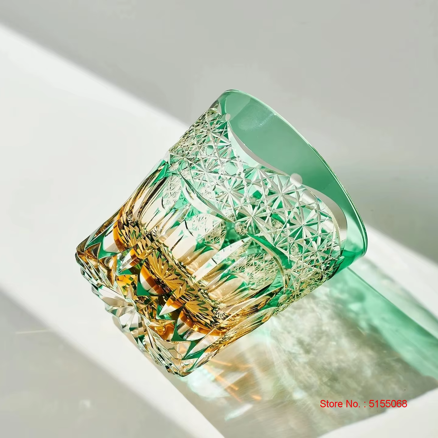 Japon Royal exclusif gravure profonde cristal verre aube première lumière Edo Kiriko whisky tasse haut de gamme cadeau liqueur vin Brandy renifleur