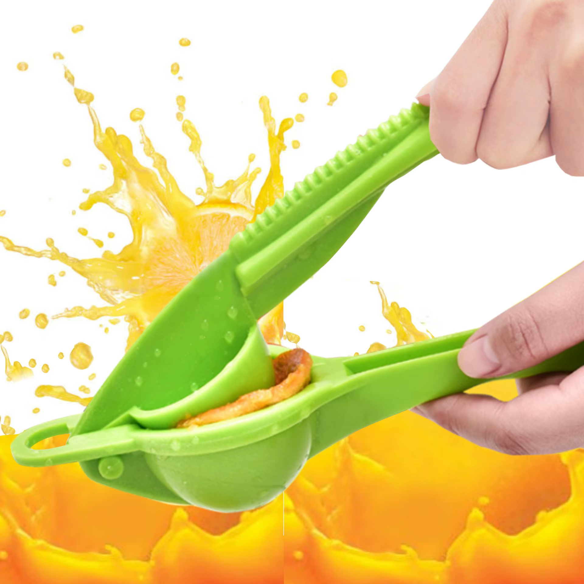 Presse-citron et citron en plastique
