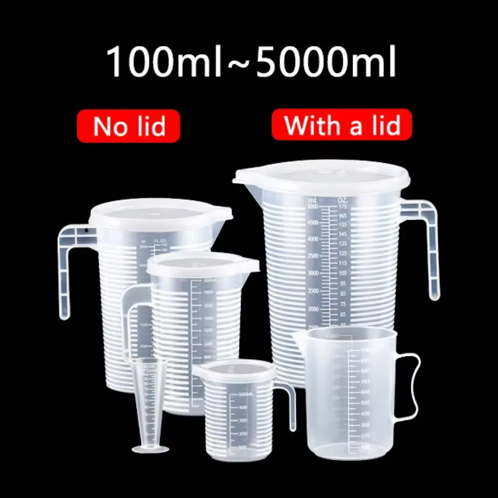 Tasse à mesurer en plastique épais de 100 à 5000ml