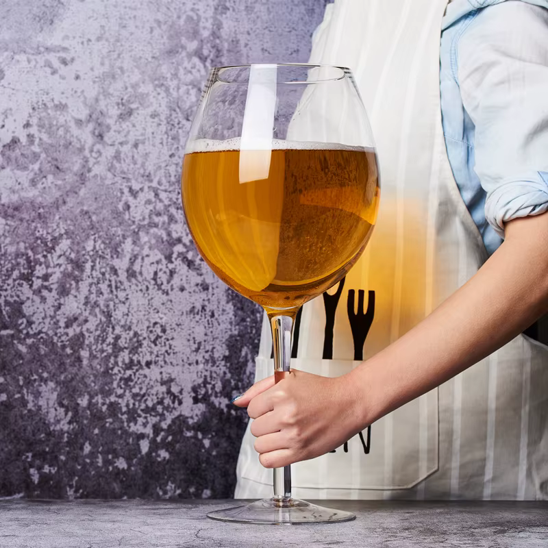 Verre à vin et chope à bière extra large