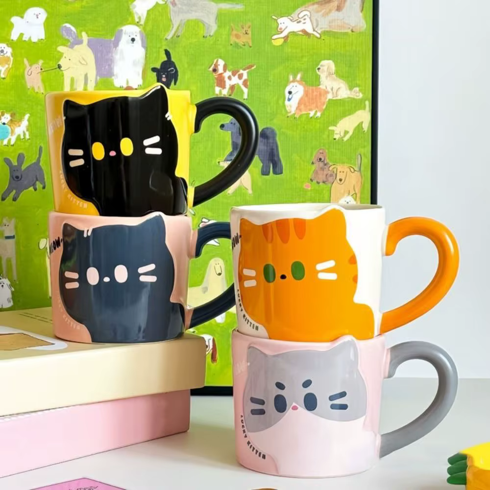 Tasse à café motif chat