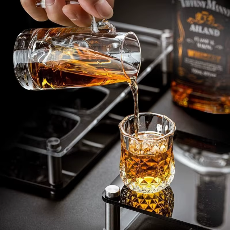 JUSTINLAU 6 pièces/ensemble tasse en verre à whisky rhum Mini