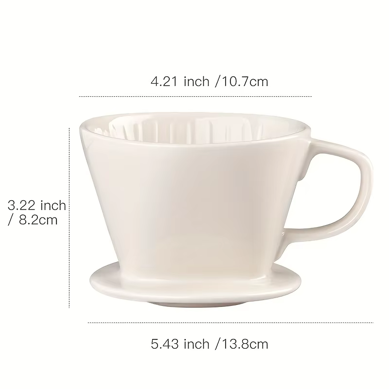 Filtre à café en forme d'éventail