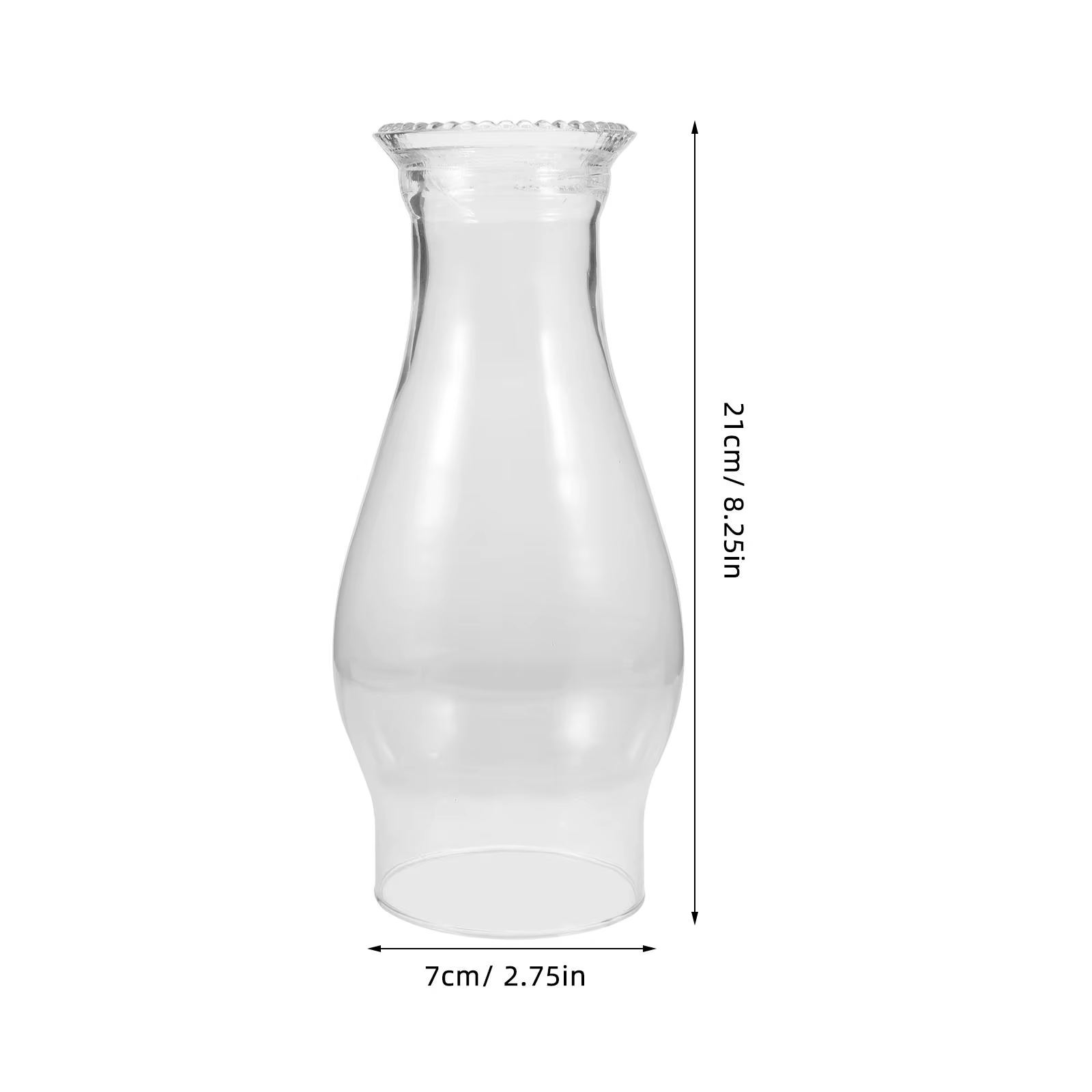 Abat-jour en verre pour l'extérieur, couverture de lampe de Table, remplacement de cheminée ouragan, lanterne à huile au kérosène givrée