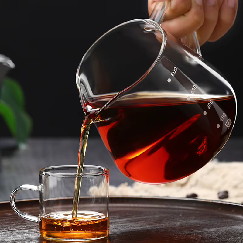Cafetière en verre réutilisable