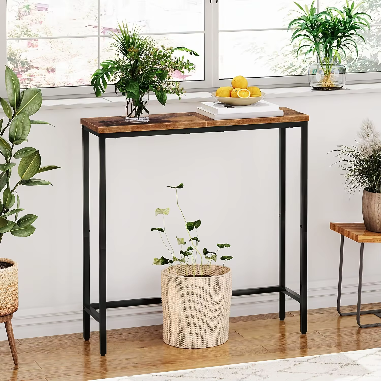 Table console - Table d'entrée moderne industrielle