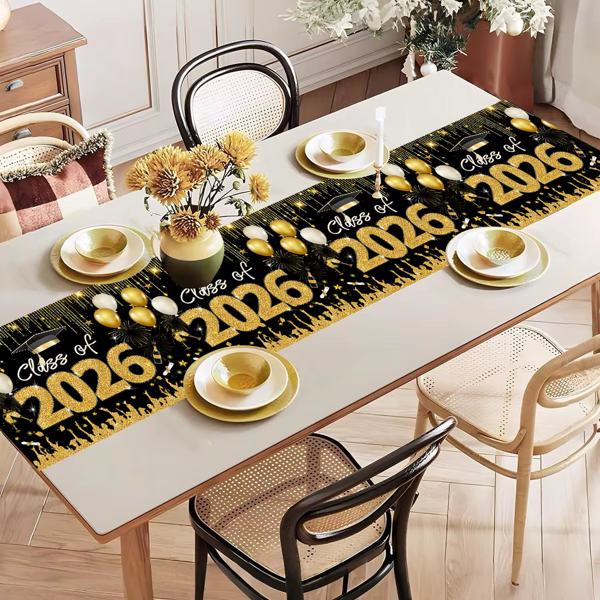 Chemin de table et nappe de table pour la promotion 2026