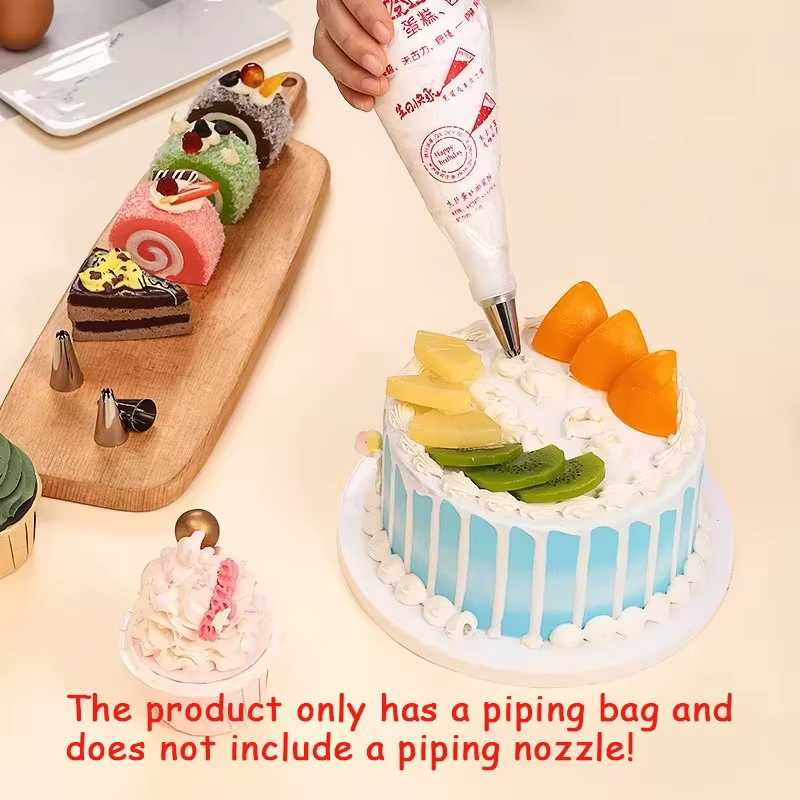 Sacs à pâtisserie jetables, 100 pièces, équipement de confiserie, accessoires de pâtisserie et de boulangerie, outils de boulangerie pour gâteaux rouges