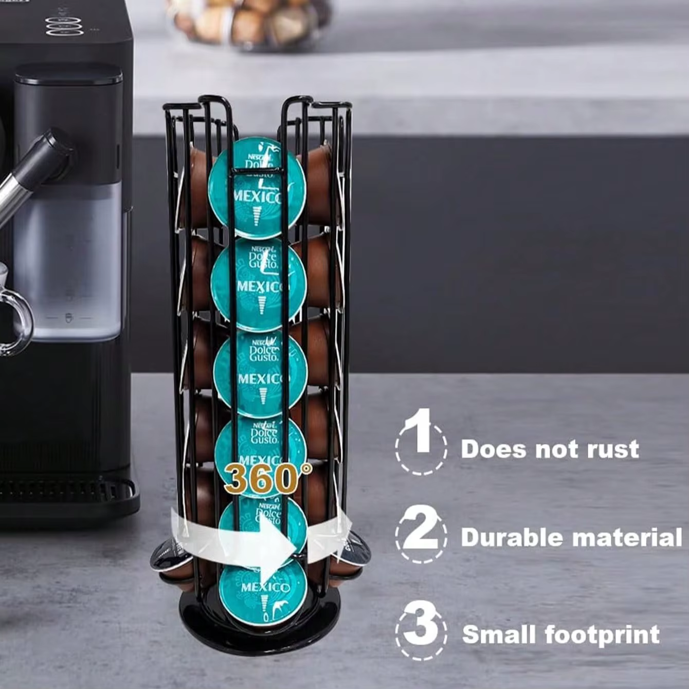 Support de rangement pour capsules de café compatible avec 24