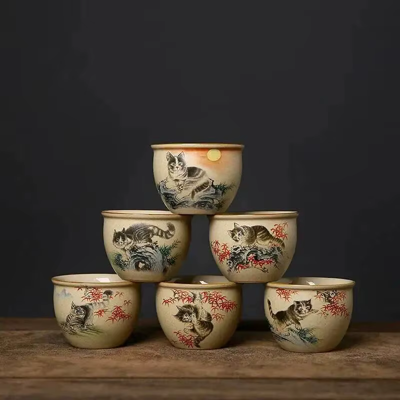 Ustensile à thé en poterie grossière