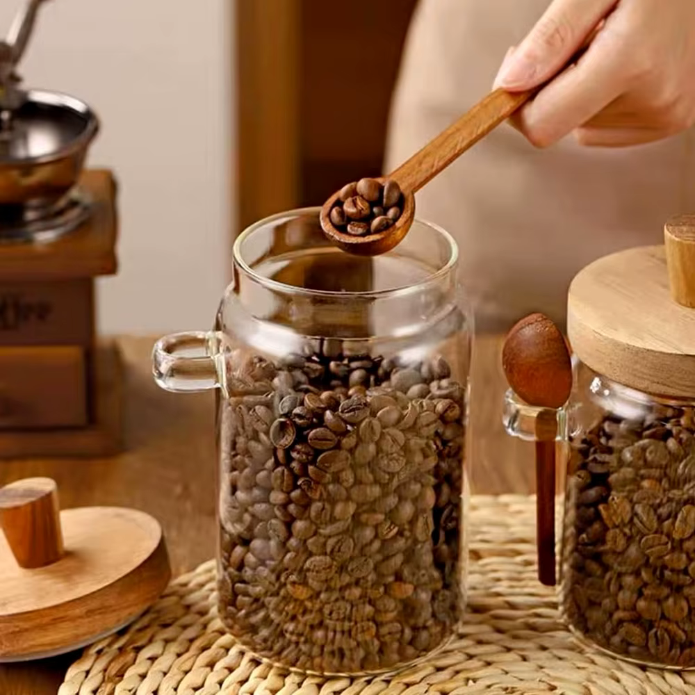 Pot en verre pour céréales