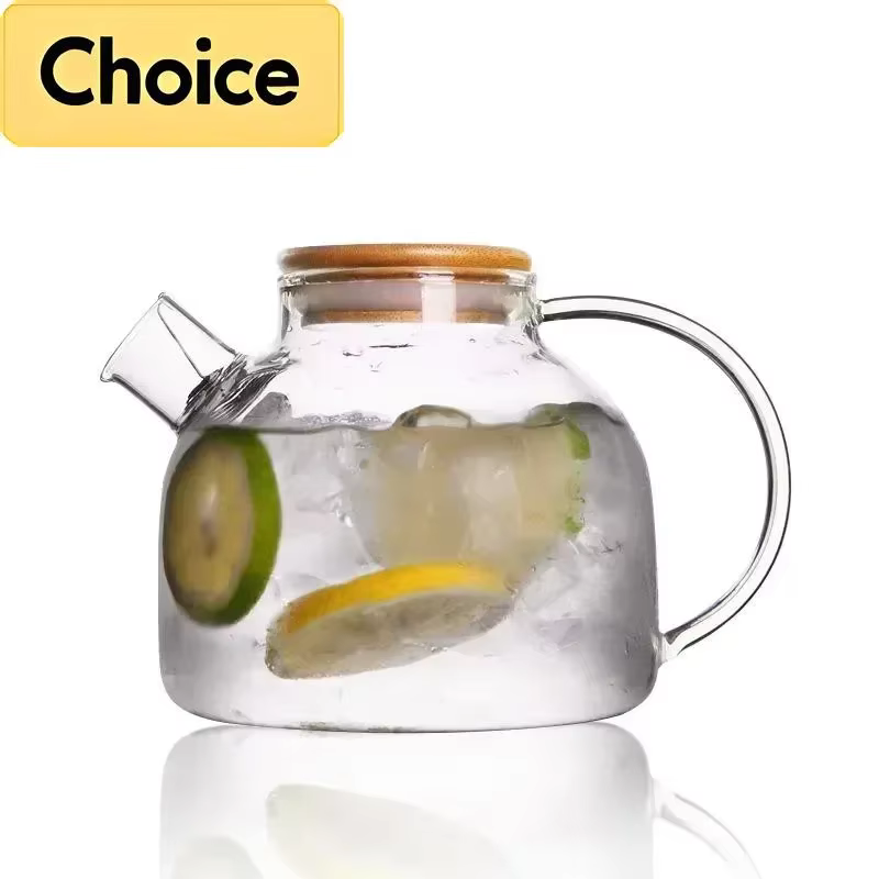 Théière en verre Borosilicate Transparent de 1