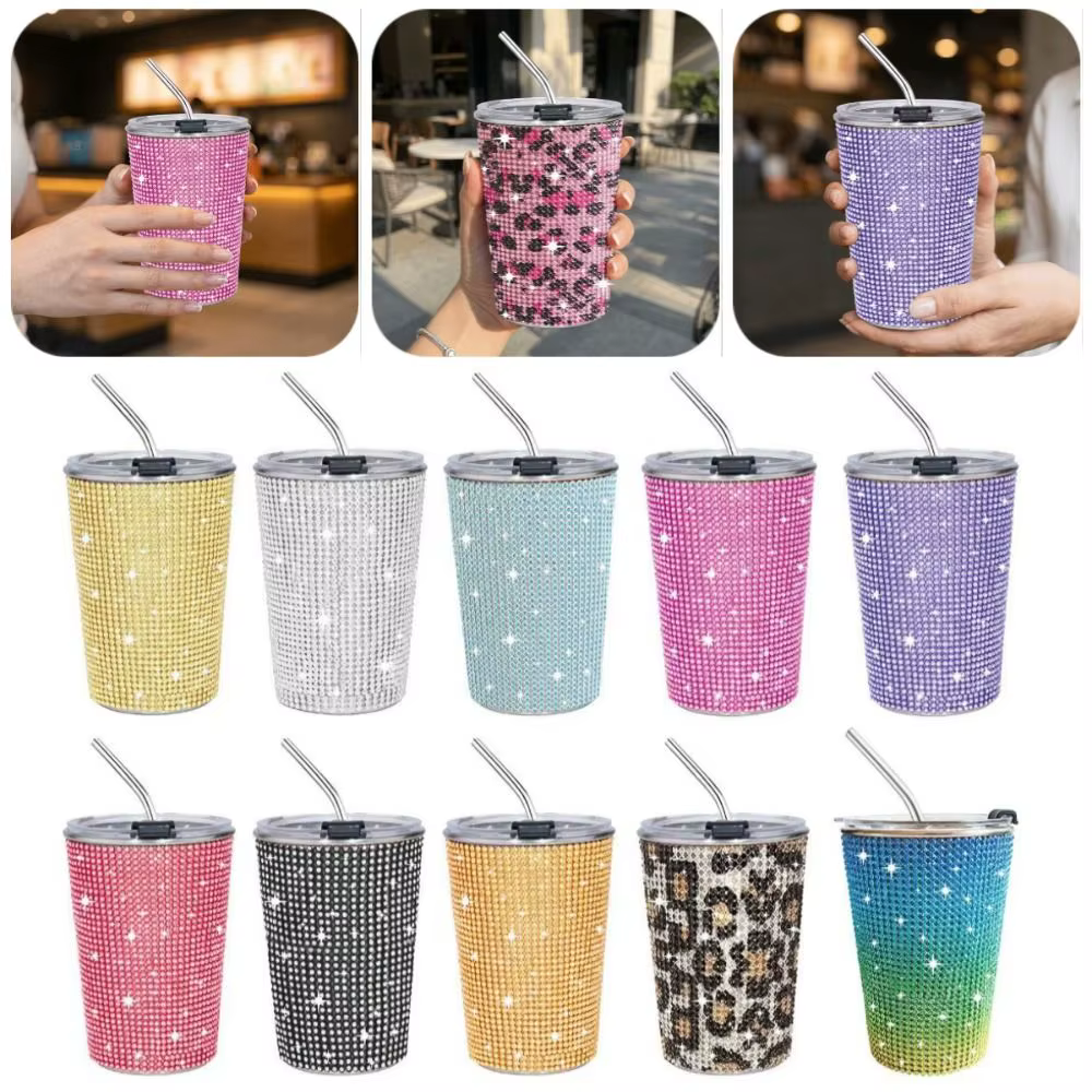 Gobelet à eau en strass de 500 ml