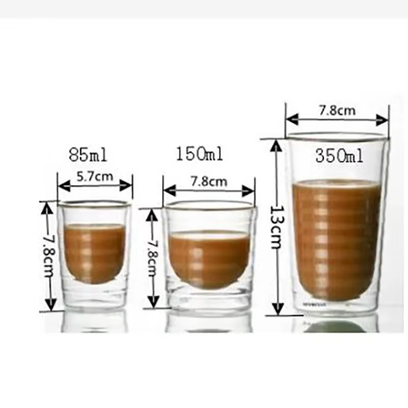 Nespresso tasse à café résistant à la chaleur Double paroi thé verre