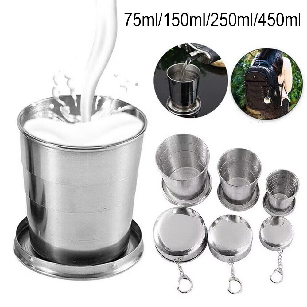 Nouveau Tasse à café de voyage en acier inoxydable