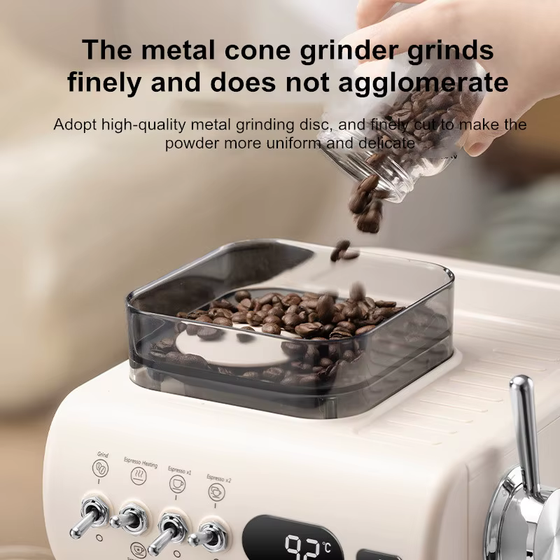 Machine à expresso semi-automatique – Pression de 20 bars avec moulin intégré