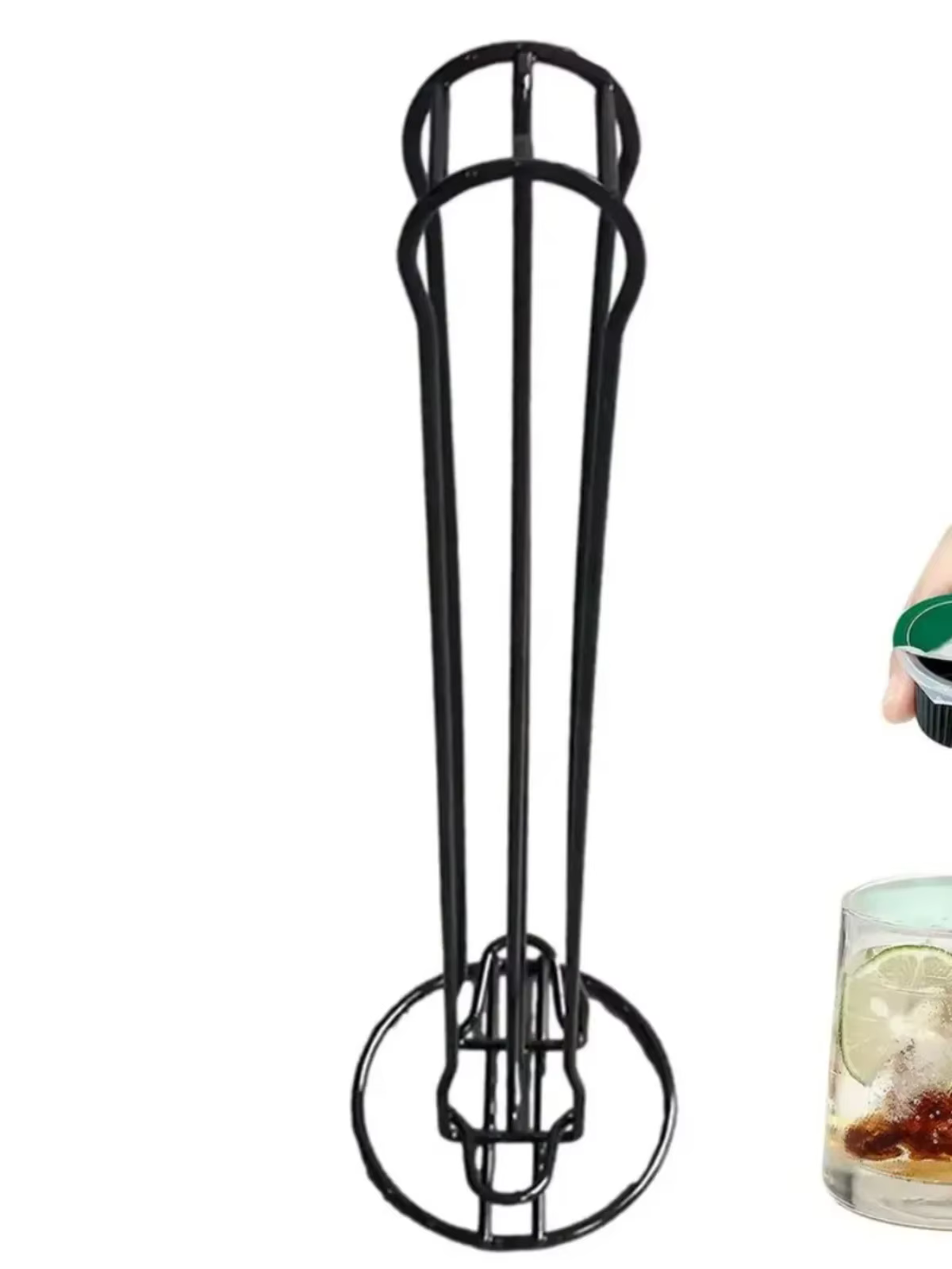 Support noir 20 dosettes Nespresso original porte-dosette Capsules distributeur stockage affichage bureau café Capsule