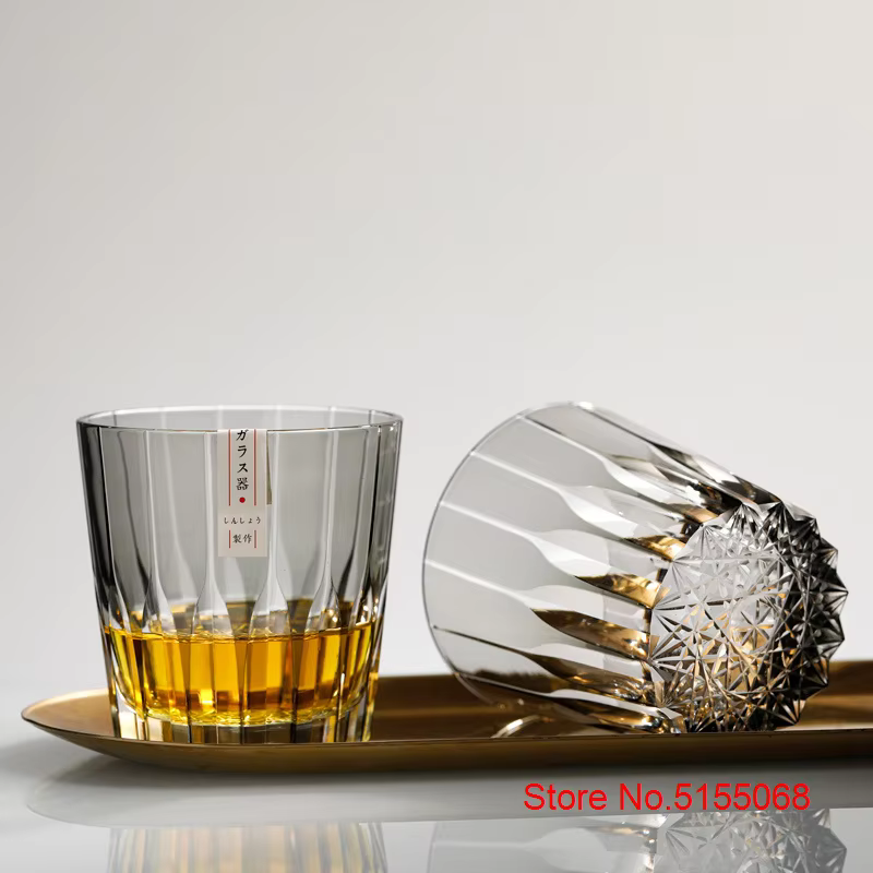 Verre à l'ancienne en cristal japonais Edo Kiriko