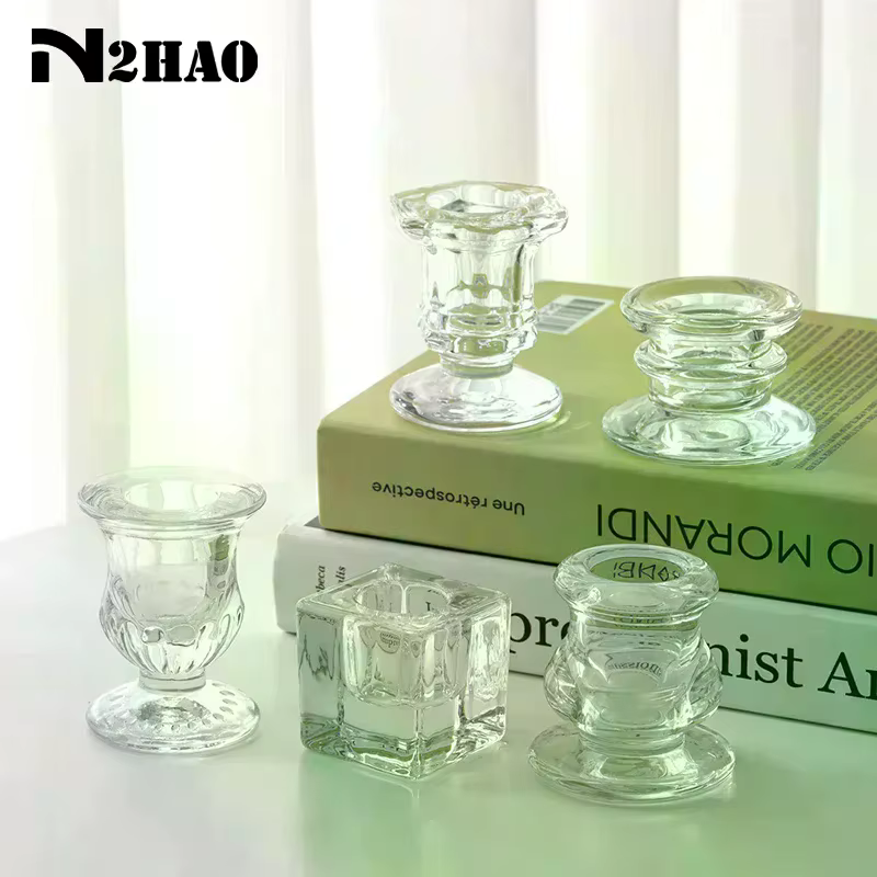 Porte-bougie en verre, nouveauté