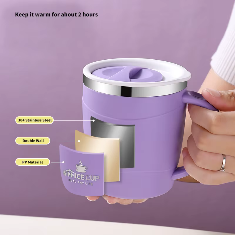Tasse à café au lait en acier inoxydable