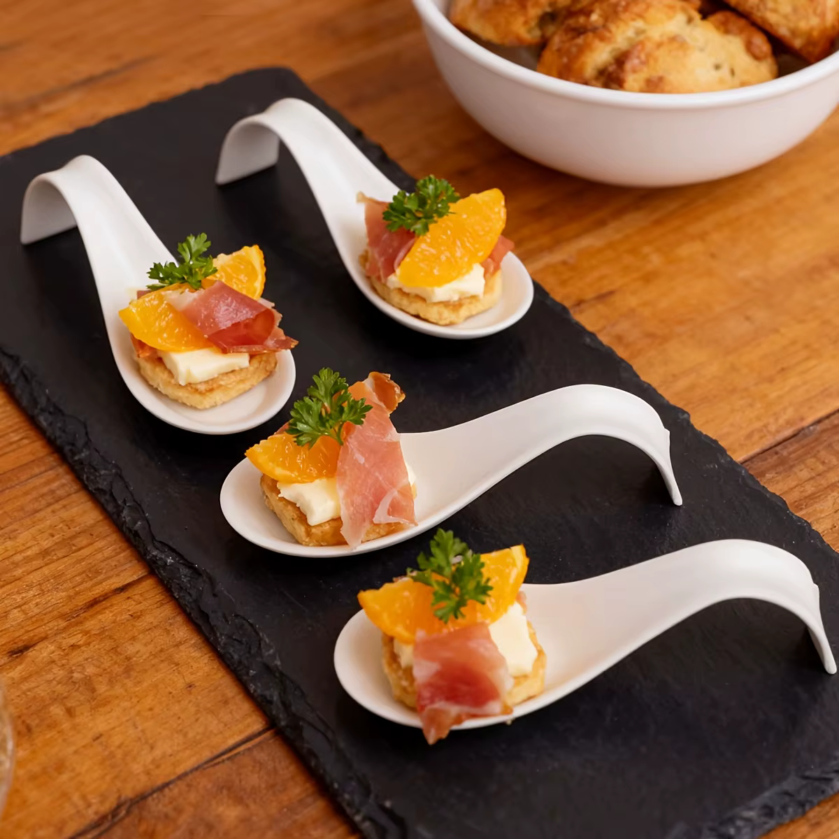 Assiettes miniatures pour apéritifs