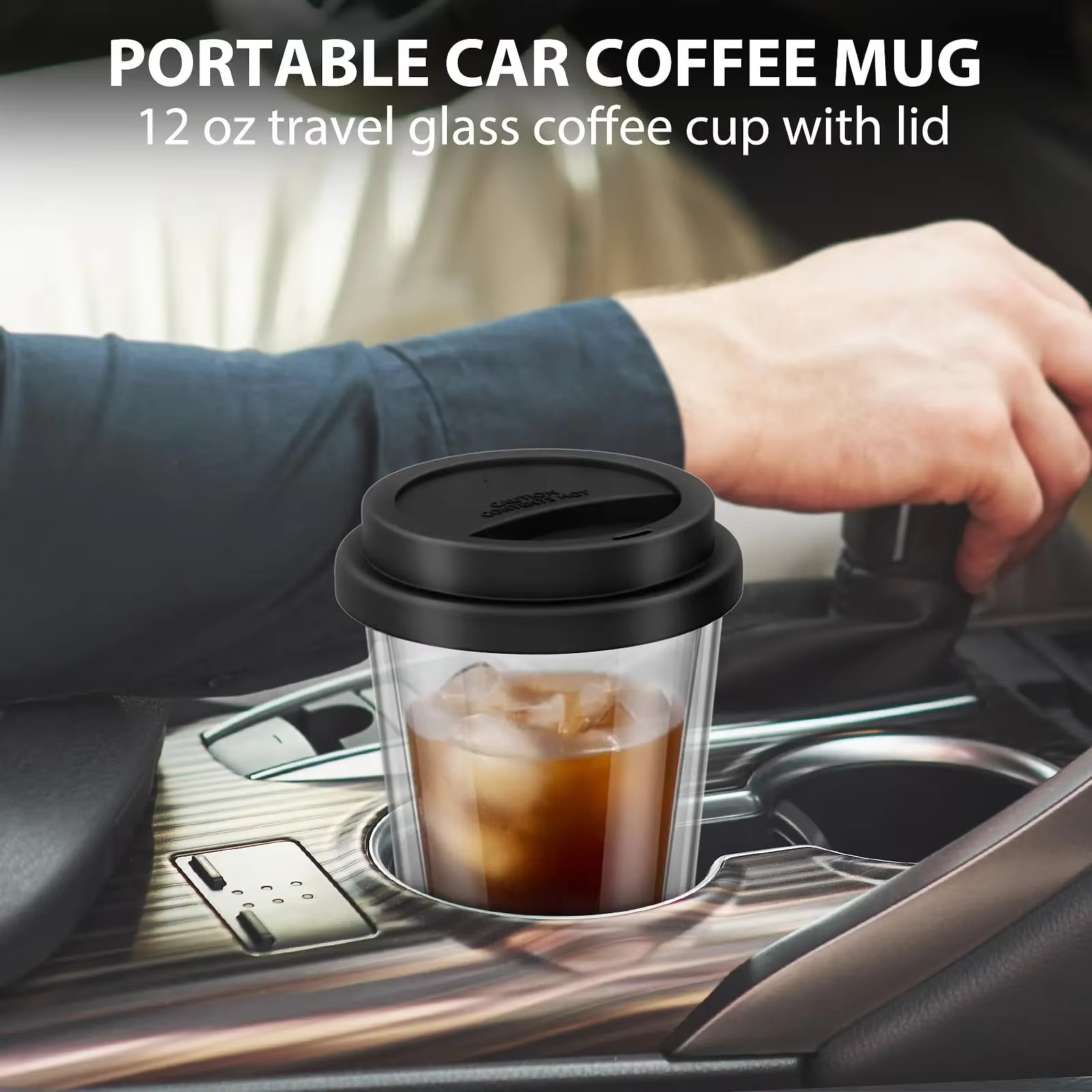 Tasses à café en verre à Double paroi de 350ml
