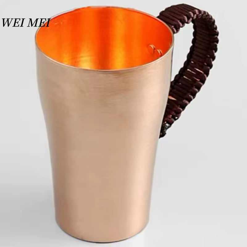 Tasse à café en cuivre pur fabriquée à la main