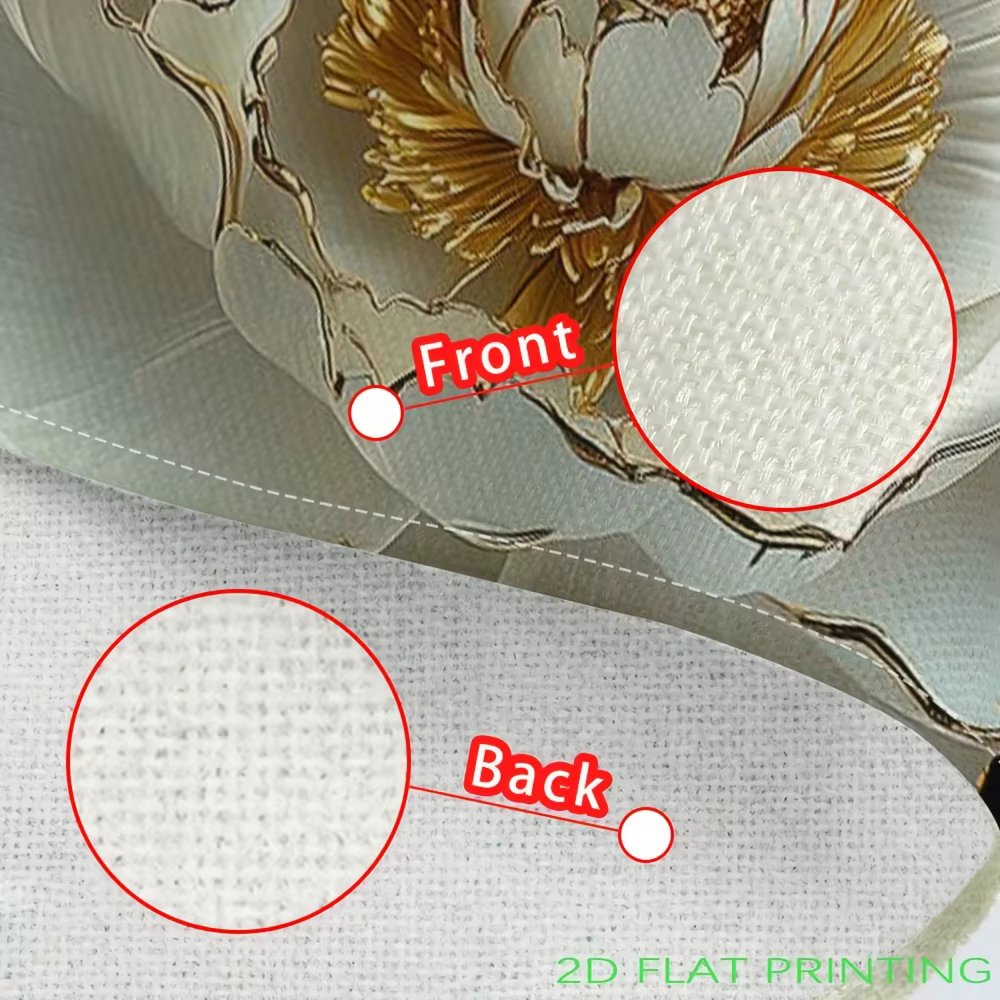 Napperons imprimés de fleurs plates 2D
